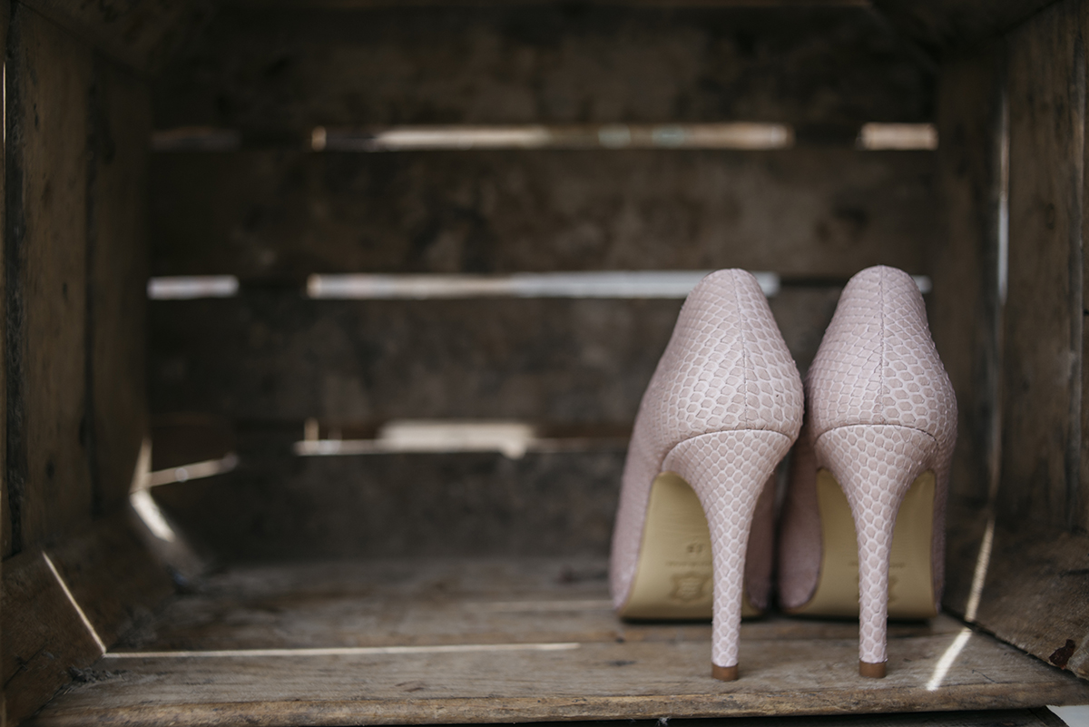 Zapatos rosa piel serpiente Keli&Salo 